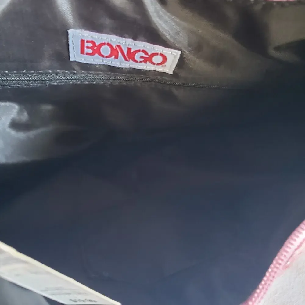 Vintage Y2K Bongo Hobo Shoulder Bag NWT Kmart Faux Croc Pink Red White Purse Zip